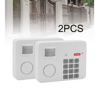 2 WIRELESS MOTION SENSOR ALARM SECURITY KEYPAD HOME GARAGE SHED