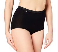 Sloggi Womens Basic+ Maxi 2P 2 Pack - Black Cotton - Size Large