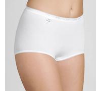 Sloggi Women's Maxi Briefs Basic+ – 2 Pack Cotton – White, Size Large