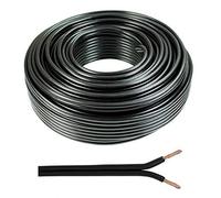 2 x 0.50mm Speaker Cable Wire4U® Figure 8, Quality, 50 Strands Wire In 10 20 50 100 Metres (20 metres, Black)