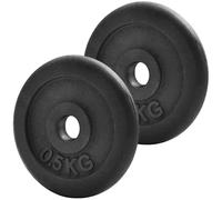 (2 x 0.5kg) Pair of Iron Weight Plates