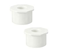 2 x 1/2 Inch Schedule 40 PVC Slip Reducer Coupling, Socket x Socket Pipe Fitting for Irrigation & Plumbing, White, 2 Pack