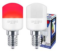 2 x 1.5w LED Pygmy Light Red E14 SES Small Appliance Lamp 20w Equivalent