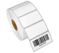 2" x 1" Direct Thermal Label - Compatible with Rollo Label Printer & Zebra Desktop Printers - 1” Core, Postage UPC Barcode Address Shipping Sticker, Adhesive & Perforated - 4 Rolls, 1300/Roll