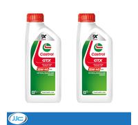 2 x 1 Litre - Castrol GTX Semi Synthetic 15W40 A3/B3 Engine Oil