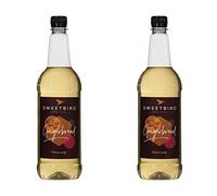 2 x 1 Litre Sweetbird Coffee, Cocktail, Cooking, Iced Tea Drink Syrup Multi Flavours (2 x Gingerbread)