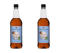 2 x 1 Litre Sweetbird Coffee, Cocktail, Cooking, Iced Tea Drink Syrup Multi Flavours (2 x Hazelnut Sugar Free)