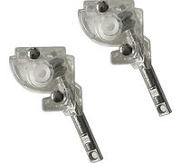 2 x 1" Rods with 5/32" Hole Connection D-Shaped Gear Tilt Mechanism for Mini Aluminum or Vinyl Blinds with 1" x 1" Measure Rail