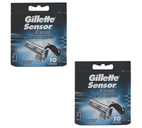 2 x 10 Pack Sensor Excel Mens Shaving Razor Blades Skin Face Toiletries Essential Bathroom