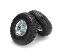 2 X 10" Pneumatic Sack Truck Trolley Wheel Barrow Tyre Wheels 4.10/3.5-4.04