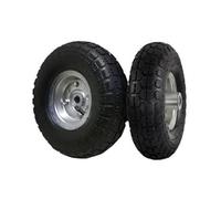 2 X 10" Pneumatic Tyre 5.2/7.5-4, 370X55 mm Replacement Wheel For Wheelbarrow Sack Truck Hand Trolley Cart, Black Tyres Multi Use