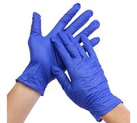 2 x 100 Pack Powder Free Latex Free Multi Purpose Vinyl Disposable Gloves (Blue, SMALL)