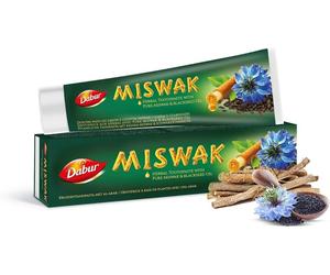 2 X 100ml DABUR HERBAL MISWAK BLACKSEED WITH PURE MISWAK ARAK EXTRACT TOOTHPASTE