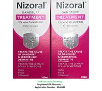 2 x 100ml - Nizoral - Anti Dandruff Scalp And Inflammation Relief Shampoo