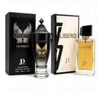2 x 100ml Premium Perfume Set EDP Invicto Victorious & Libero (Unisex) | 2 Pack Unisex Parfum - Men’s & Women’s Eau de Parfum Fragrances, Luxury Perfume Gift Set, Ideal Gift for Him or Her