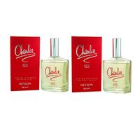 (2 x 100ml Red) 2 x 100ml Revlon Charlie Red & Blue Eau de Toilette Spray