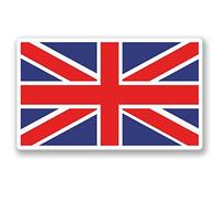 2 x 10cm/100mm Great Britain Flag Window Cling Sticker Car Van Campervan Glass #5274