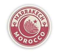2 x 10cm/100mm Morocco Marrakech Vinyl Stickers Travel Luggage #7447