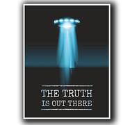 2 x 10cm/100mm UFO Alien X-Files Area 51 Window Cling Sticker Car Van Campervan Glass #4058