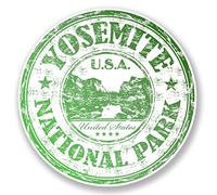 2 x 10cm/100mm Yosemite National Park USA Vinyl SELF Adhesive Sticker Decal Laptop Travel Luggage Car Bike Sign Fun #6512