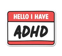 2 x 10cm ADHD Club Vinyl Stickers - Neurodiversity Neurodivergent Awareness Autism Autistic Invisible Hidden Disability Decal Sticker #82465