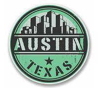 2 x 10cm Austin Texas USA Vinyl Sticker - Decal Laptop Car Travel Luggage #9821
