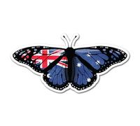 2 x 10cm Australia Butterfly Flag Vinyl Stickers - Australian Insect Bug Animal Travel World Country Location Decal Scrapbook Sticker #83057