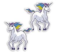 2 x 10cm Awesome Unicorn Vinyl Stickers - Magical Horse Unicorns Sticker #70681