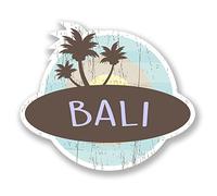 2 x 10cm Bali Indonesia Vinyl Sticker Decal Laptop Luggage Travel Tag #6764 (10cm Wide x 8.5cm Tall)