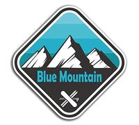 2 x 10cm Blue Mountain Canada Vinyl Stickers - Sticker Laptop Luggage #32329 (10cm Wide)