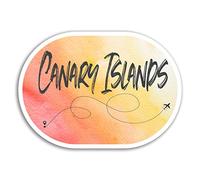 2 x 10cm Canary Islands Vinyl Stickers - Travel Sticker Laptop Luggage #18033 (10cm Wide)