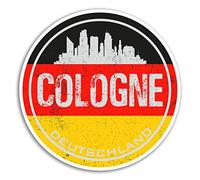 2 x 10cm Cologne Germany Vinyl Stickers - Flag Sticker Laptop Luggage #20054 (10cm Wide)