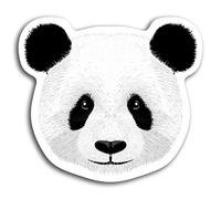 2 x 10cm Cute Panda Bear Fun Vinyl Stickers - Sticker Laptop Luggage #19387 (10cm Wide)