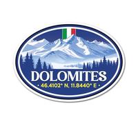 2 x 10cm Dolomites Vinyl Stickers - Italy Italian Ski Resort Snowboard Mountains Travel Holiday Location Decal Scrapbook Sticker #83530