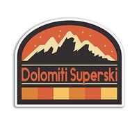 2 x 10cm Dolomiti Superski Vinyl Stickers - Travel Sticker Laptop Luggage #32948 (10cm Wide)