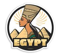 2 x 10cm Egyptian Goddess Vinyl Stickers - Egypt Pharaoh Travel Sticker #20707 (10cm Wide)