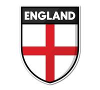 2 x 10cm England Flag Badge Vinyl Stickers - St George's Cross United Kingdom UK GB Patriotic Love Travel Decal Scrapbook Sticker #83591