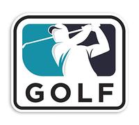 2 x 10cm Golf Vinyl Stickers - Golfing Sport Men's Laptop Sticker #31862 (10cm Wide)