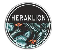 2 x 10cm Heraklion Greece Vinyl Stickers - Travel Sticker Laptop Luggage #32414 (10cm Wide)
