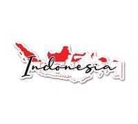 2 x 10cm Indonesia Flag Vinyl Stickers - Map Travel Holiday World Country Geography School Location Decal Scrapbook Sticker #82945