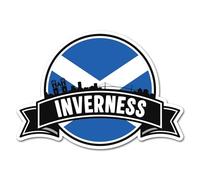 2 x 10cm Inverness Vinyl Stickers - Scottish Scotland UK GB City Flag Travel Holiday Geography Location Decal Scrapbook Sticker #83161