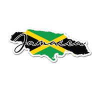 2 x 10cm Jamaica Flag Vinyl Stickers - Jamaican Map Travel Holiday World Country Geography School Location Decal Scrapbook Sticker #82915