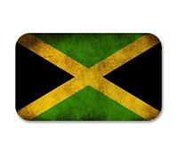 2 x 10cm Jamaica Jamaican Flag Vinyl Stickers Decal Laptop Car Bike Helmet #6186 (10cm Wide x 6cm Tall)