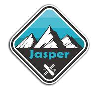 2 x 10cm Jasper Canada Vinyl Stickers - Fun Travel Sticker Laptop Luggage #32349 (10cm Wide)