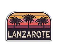 2 x 10cm Lanzarote Sunset Vinyl Stickers - Travel Sticker Laptop Luggage #23720 (10cm Wide)