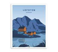 2 x 10cm Lofoten Norway Vinyl Stickers - Islands Travel Sticker #70773