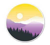 2 x 10cm Non-Binary Flag Vinyl Stickers - Non Binary Subtle Landscape Rights LGBTQ Month Trans Gay Pride Identity Scrapbook Sticker #83077