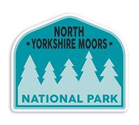 2 x 10cm North Yorkshire Moors England Vinyl Stickers - Luggage Sticker #30192 (10cm Wide)