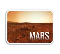 2 x 10cm Planet Mars Vinyl Stickers - Space NASA Sticker Laptop Luggage #8223 (10cm Wide)