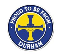 2 x 10cm Proud Durham Vinyl Stickers - Flag to Be from England County UK GB Patriotic Travel Decal Scrapbook Sticker #83613